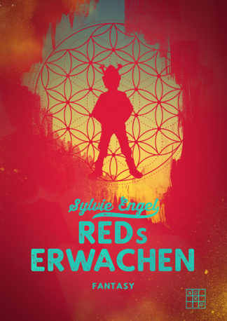 Das Cover zu Reds Erwachen von Sylvie Engel. Ein Gnom vor einem Kreissymbol.
